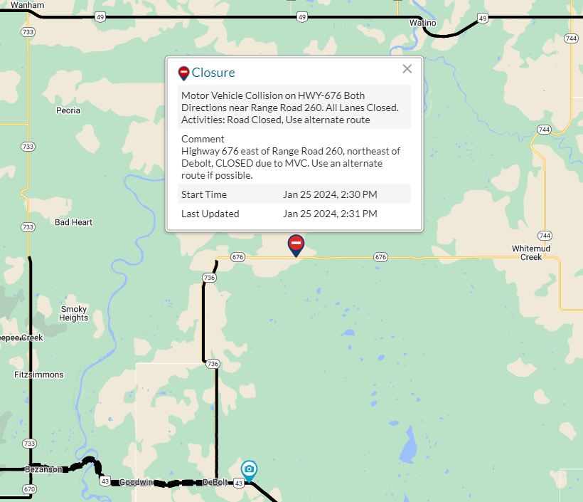 UPDATE Grande Prairie RCMP on scene of serious motor vehicle collision